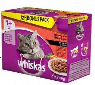 Whiskas kapsa KLASICKÝ výběr/ mrkev ve šťávě - Mokra karma dla kotów - miniaturka - grafika 1