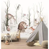 Tapety - Tapeta panoramiczna dziecięca In the Forest 318 x 280 cm - miniaturka - grafika 1