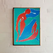 Obrazy i zdjęcia - Obraz ręcznie malowany portret obraz akt fowizm naga dama - miniaturka - grafika 1