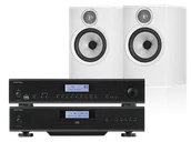 Zestawy stereo - Rotel A14 MKII (czarny) + CD14 MKII (czarny) + 606 S3 (biały) - miniaturka - grafika 1