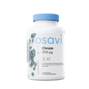 OSAVI Chrom 200mcg (Metabolizm fitoskładników) 250 Kapsułek wegańskich - Witaminy i minerały - miniaturka - grafika 1