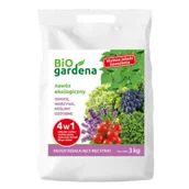 Nawozy ogrodnicze - Biogardena Nawóz do owoców, warzyw, roślin ozdobnych 4w1 eco 3 kg - miniaturka - grafika 1