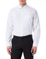 Koszule męskie - Seidensticker Męska koszula biznesowa – niewymagająca prasowania koszula o prostym kroju – Regular Fit – długi rękaw – kołnierz typu kent – kieszeń na piersi – 100% bawełna, niebieski, 42 - miniaturka - grafika 1