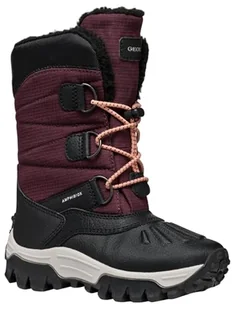 Geox J Himalaya Girl B Ab, Buty dziecięce, Bordeaux Black, 35 EU - Buty dla dziewczynek - miniaturka - grafika 1