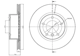 METELLI Tarcza hamulcowa 23-0811C - Szczęki hamulcowe - miniaturka - grafika 1