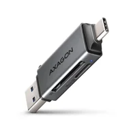 Czytniki kart pamięci - CRE-DAC Czytnik kart zewnętrzny USB3.2 Gen 1 Type-C + Type-A SD/microSD - miniaturka - grafika 1