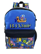 Plecaki szkolne i tornistry - Brawl Stars plecak młodzieżowy, dostosowany do wózka, Materiał szkolny, Niebieski, Unisex, Backpack, Oficjalny produkt (CyP Brands) - miniaturka - grafika 1