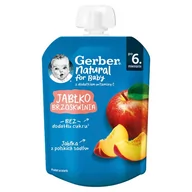Desery dla dzieci - Gerber Jabłko brzoskwinia po 6. miesiącu 80 g - miniaturka - grafika 1
