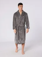 Szlafroki męskie - DKNY Szlafrok w kolorze szarym - miniaturka - grafika 1