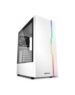 Sharkoon RGB SLID-ER White, tower case - Obudowy komputerowe - miniaturka - grafika 1