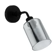 Lampy ścienne - Eglo 43309 oprawa ścienna stal czarny szkło napowietrzane czarny-transparentny VINTAGE 43309 - miniaturka - grafika 1
