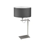 Lampy stojące - Skandynawska lampa biurkowa z szarym kloszem ALASKA - miniaturka - grafika 1