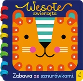 Książki edukacyjne - Wesołe zwierzęta. Zabawa ze sznurówkami - miniaturka - grafika 1