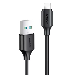 Joyroom kabel do ładowania / transmisji danych USB - Lightning 2.4A 0,25m czarny S-UL012A9 - Kable USB - miniaturka - grafika 1