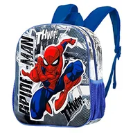 Plecaki - Spiderman Jumping-KMały plecak 3D, szary, szary, Mały plecak 3D Jumping - miniaturka - grafika 1