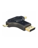Adaptery i przejściówki - Delock Monitor adapter z USB Type-C/DP/miniDP do HDMI F 4K 60Hz czarny - miniaturka - grafika 1