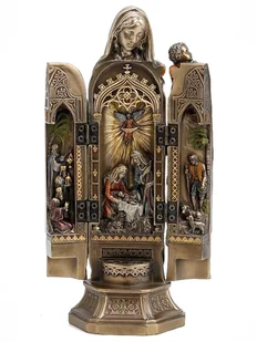 TRYPTYK BOŻE NARODZENIE FIGURKA MARII Z DZIECIĄTKIEM DLA KSIĘDZA - Figurki dekoracyjne TRYPTYK BOŻE NARODZENIE FIGURKA MARII Z DZIECIĄTKIEM DLA KSIĘDZA - Figurki dekoracyjne - miniaturka - grafika 1