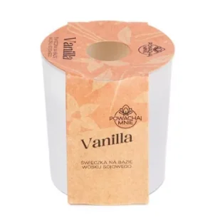 Świeczka sojowa Powąchaj mnie Vanilla biała 130 ml - Świece - miniaturka - grafika 1
