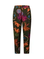 Spodnie damskie - Mey Damskie spodnie od piżamy Kobiety Dżersej zielony|wielokolorowy wzorzysty, S - miniaturka - grafika 1