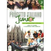 edilingua Język włoski. Progetto Italiano Junior 3. Podręcznik z ćwiczeniami. Klasa 1-3. Podręcznik (+CD AUDIO) - gimnazjum - Marin T., Albano A. - Książki do nauki języka włoskiego - miniaturka - grafika 1