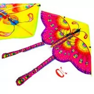 Zabawki i gry sportowe - Latawiec duży 90cm motyl fioletowy - miniaturka - grafika 1