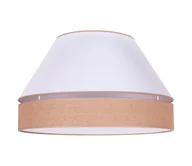 Lampy sufitowe - Duolla - Lampa sufitowa AVIGNON 3xE27/15W/230V śr. 60 cm biały/brązowy - miniaturka - grafika 1