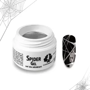Spider Gel Żel Do Zdobień Srebrny Silver 3GR - Żele do paznokci - miniaturka - grafika 1