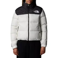 Kurtki damskie - THE NORTH FACE Damska kurtka puchowa Retro Nuptse 1996, White Dune/Tnf Black Tn, M - miniaturka - grafika 1