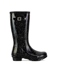 Hunter Kalosze JFT6075RGT Czarny - Buty dla dziewczynek - miniaturka - grafika 1