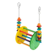 Klatki i wyposażenie dla ptaków - TIAKI huśtawka dla ptaków, diabelski młyn - Dł. x szer. x wys.: 30,5 x 23 x 15 cm - miniaturka - grafika 1