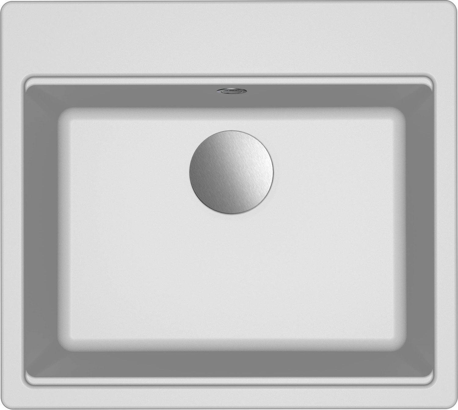 ELLECI Zlew TIME 105 bianco (G68) GRANITEK (LG210568FIXCI)