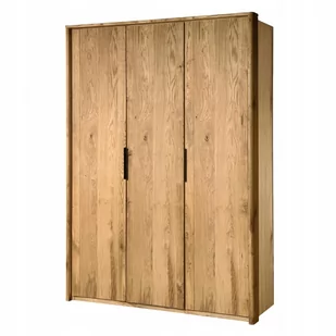 Dębowa Szafa Trzydrzwiowa Klasyczna Dąb Naturalny - Szafy - miniaturka - grafika 1