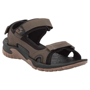 Męskie Sandały JACK WOLFSKIN LAKEWOOD CRUISE SANDAL M 4019011-5690 – Brązowy - Sandały męskie - miniaturka - grafika 1