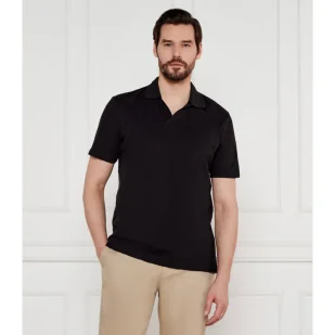 Calvin Klein Polo Regular Fit z dodatkiem lnu - Koszule męskie - miniaturka - grafika 1