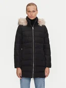 Kurtki damskie - Tommy Hilfiger Kurtka puchowa Heritage WW0WW43234 Czarny Regular Fit - miniaturka - grafika 1