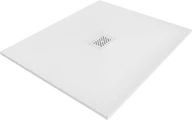 Brodziki prysznicowe - Mexen Hugo brodzik prostokątny SMC 130 x 100 cm, biały, maskownica biała - 42101013-W - miniaturka - grafika 1
