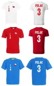 Koszulki sportowe męskie - Koszulka CZECHY JAN POLAK 3 JR - miniaturka - grafika 1