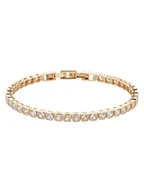 Bransoletki - U.S. Polo Assn. Pozłacana bransoletka z kamieniami ozdobnymi - miniaturka - grafika 1