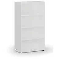 Regały biurowe - Regał biurowy PRIMO WHITE, 1434 x 800 x 420 mm, biały - miniaturka - grafika 1