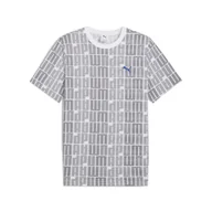Koszulki sportowe męskie - Męska koszulka Essentials Logo Lab PUMA White - miniaturka - grafika 1
