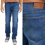 Spodnie męskie - Lee DAREN ZIP FLY Worn In PROSTE SPODNIE JEANSOWE CIEMNY DżINS W31 L34 - miniaturka - grafika 1