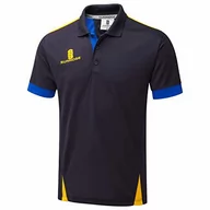 Koszulki męskie - Surridge Sports Surridge Sports Męska koszulka polo z ostrzem, granatowy/królewski/bursztynowy, rozmiar 3XL SUR366NA/RO/AMB-XXXL - miniaturka - grafika 1