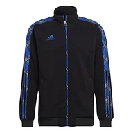 Kurtki męskie - adidas Męska kurtka Tiro FL JKT WR, czarna/królewski błękit, M, czarny/królewski błękit, M - miniaturka - grafika 1