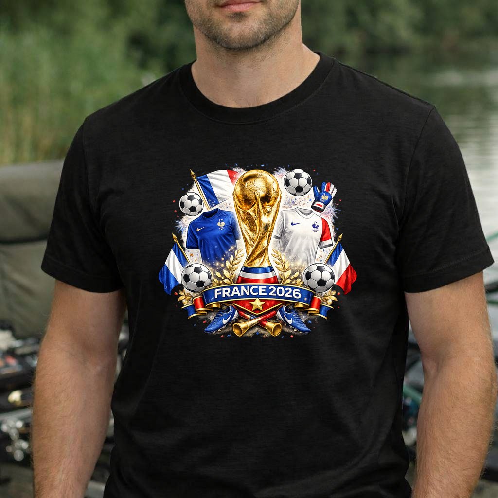 Koszulka WORLD CUP 2026 FRANCJA kolor czarny rozmiar XXL