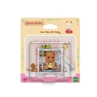 Figurki dla dzieci - Sylvanian Families SYLVANIAN Dziecko Miś z chuśtawką 04559 cena za 1 sztukę - miniaturka - grafika 1