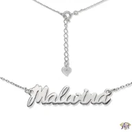 Naszyjniki - Naszyjnik srebrny imię Malwina MALWINA/CEL/R - miniaturka - grafika 1