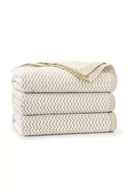 Ręczniki - Ręcznik Lahti z bawełny egipskiej beżowy 50x100cm - miniaturka - grafika 1