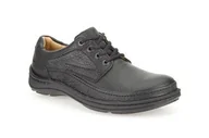 Półbuty męskie - Clarks Nature Three [black leather] - rozmiar 43 - miniaturka - grafika 1