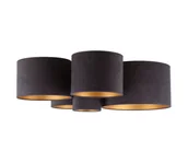 Lampy sufitowe - Duolla - Plafon ROLLER PENTO 5xE27/60W/230V antracyt - miniaturka - grafika 1