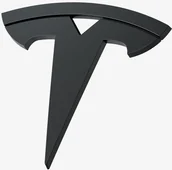 Dekielki do obiektywów - Spigen Tesla Front Emblem Logo Full Cover, black - Tesla Model 3 2024 - miniaturka - grafika 1